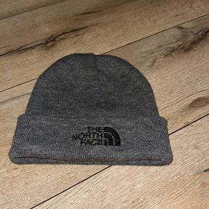 The North Face beanie. gray